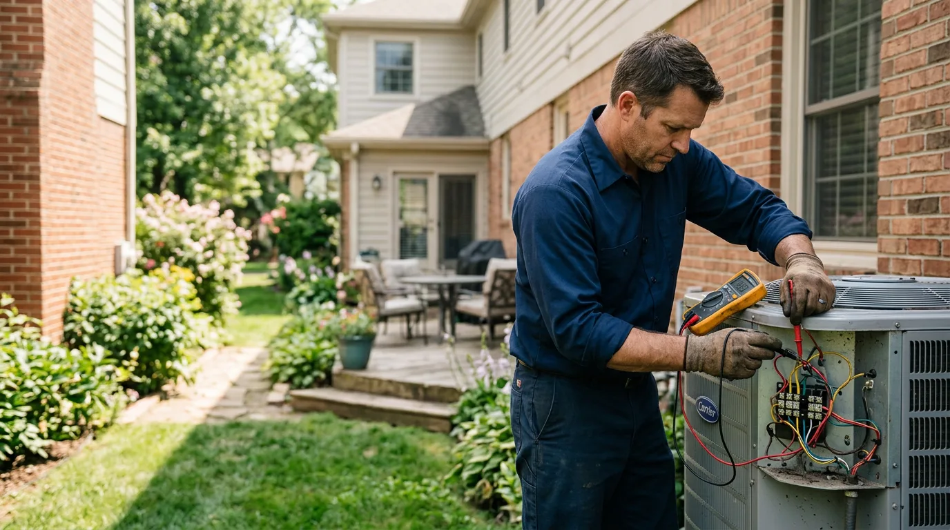 HVAC technician working near Lenore, WV
